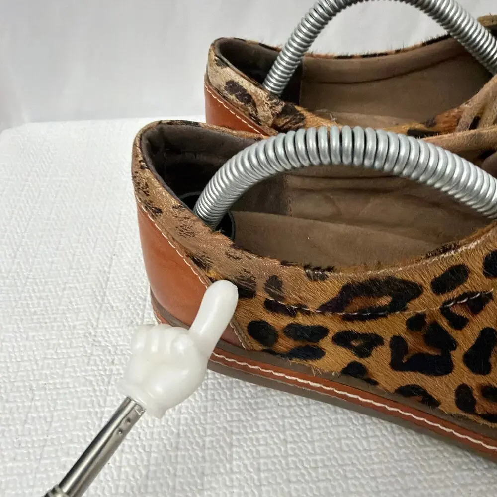 L’Artiste Shoes Womens Size 6 Spring Step Libbi Leopard Print Calf Hair